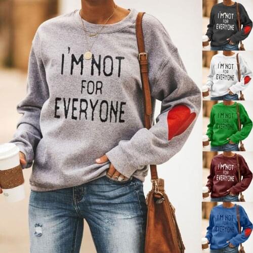 Womens Letter Printing Casual Sweater Winter Autumn Love Pattern Sleeve Letter Printing Sweatshirt Pullover Top женские свитера