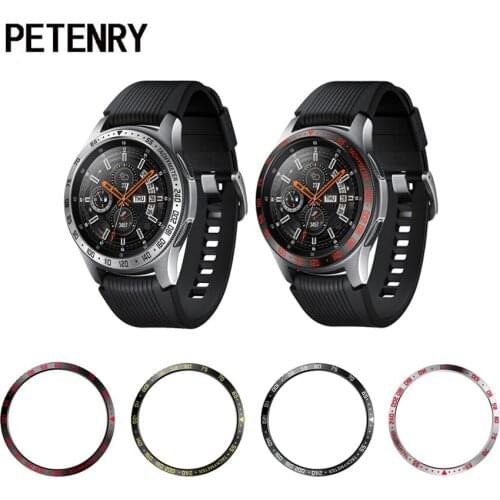 Protective Case for Samsung Galaxy Watch 42mm 46mm Anti Scratch Metal Bezel Ring Adhesive Cover for Samsung Gear S3 Accessories