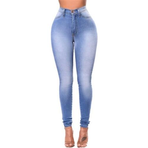 High Quality 2020 Jeans Pants Capris Female Skinny Waist Women Trousers Jeans Girls Work Plus Size Pearl Vintage Strech Korean