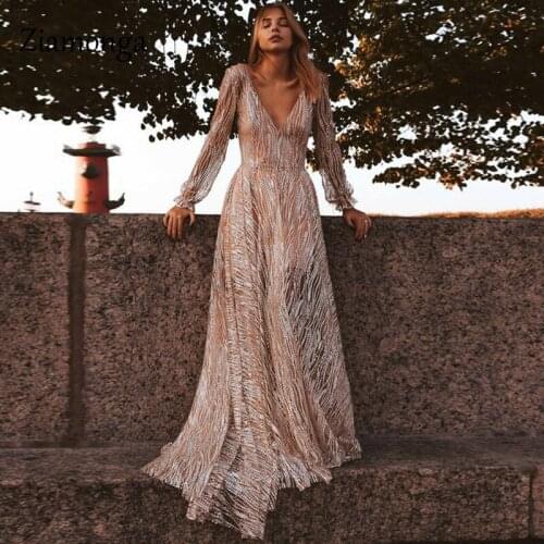 Ziamonga Luxury Fashion Autumn Long Mesh Dress Womens Elegant Long Sleeve Striped Sequin Party Dresses Runway Style Vestidos