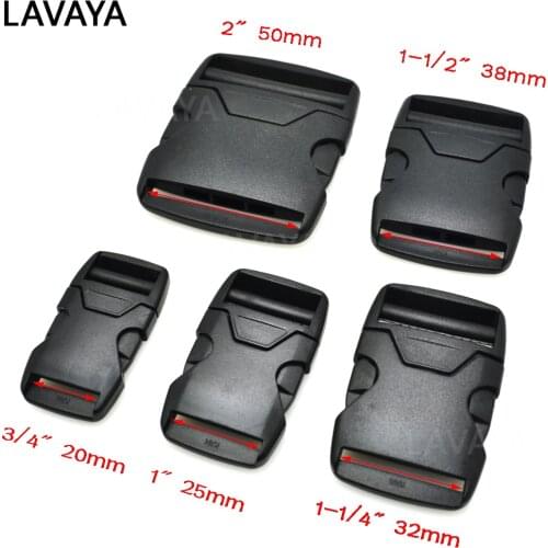 1pcs 20mm 25mm 32mm 38mm 50mm Webbing Plastic Side Release Bump Buckle for Backpack Straps Luggage