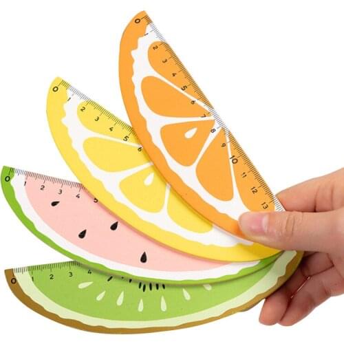 1Pcs/lot Creative fresh fruit shape wooden Ruler Of 15 cm Party Gift For Kids School Supplies