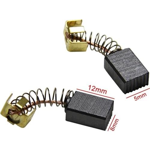 10pcs Carbon Brushes 5x8x12mm For Electric Motors CB85 CB57 CB64 191627-8 Power Tool Components