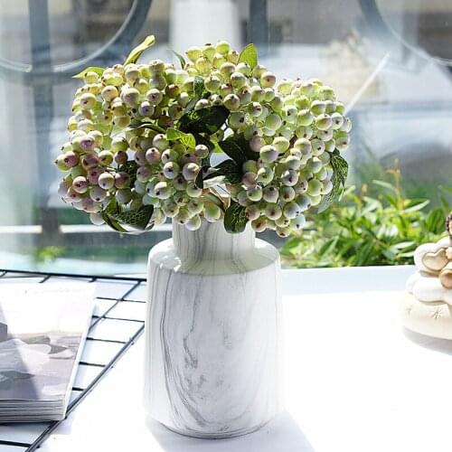 5pcs/a lot artificial Christmas berry flowers bouquet outdoor living room christmas home wedding decoration