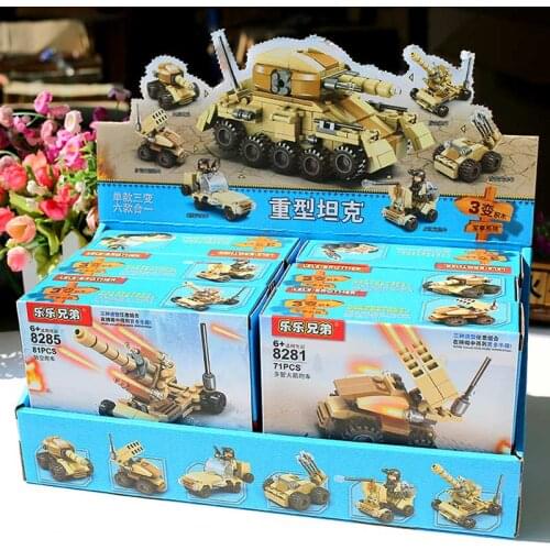 6pc/set 1:144 New Green Army Tank Cannon Model Toy Military Vehicles Scale Model Toy 4D Plastic Tanks World War II Tank Toy