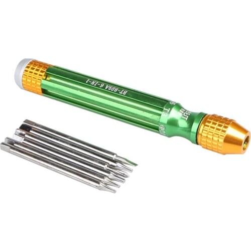 6 In 1 Precision Screwdriver Set Phillips/Torx/Slotted Magnetic Screw Driver Laptop Computer Mobile Phone Repair Tools