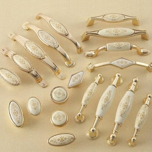 American Style Cabinet Handles Solid Aluminum Alloy Kitchen Cupboard Pulls Drawer Knobs Furniture Handle Hardware