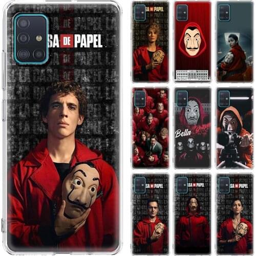 Spain TV La Casa de papel Case for Samsung Galaxy A51 A50 A71 A72 A31 A20e A70 A10 A30 A41 A40 A20s A10s Silicone Soft Cover