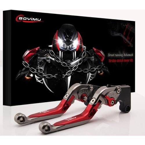 For Honda CBR600RR CBR 600RR 2007-2019 Red Motorcycle Accessories CNC Adjustable Brake Clutch Lever LOGO CBR600RR