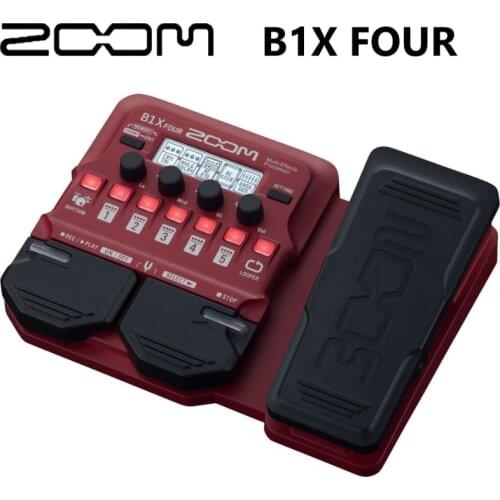 HOT sell ZOOM B1X Four Electric Bass Effects Processor with Expression Pedal Bass Multi-Effects Pedal