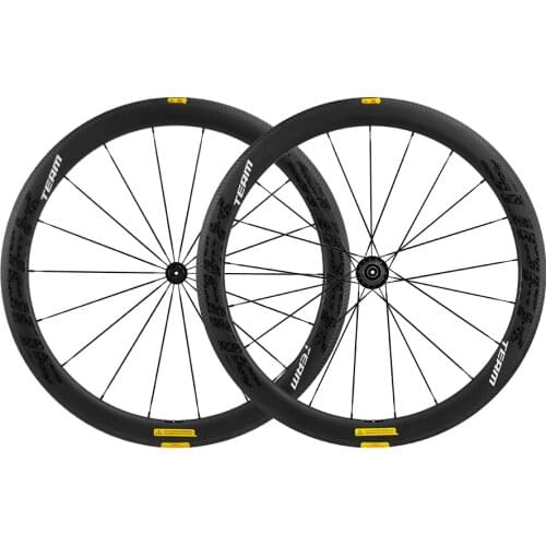 SUPERTEAM 100% 700C Carbon Wheelset 50mm K Road Bicycle Wheels UD Matte