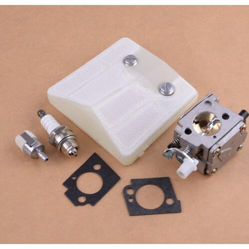 Carburetor Air Filter Repower Rebuild Repair Kit Replacement fit Husqvarna 61 66 181 266 281 288 501807105 503280401
