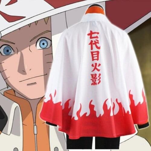 Cosplay the 7th Hokage Uzumaki Ninja Costume Cosplay Cape Halloween Costume for Men S-XL