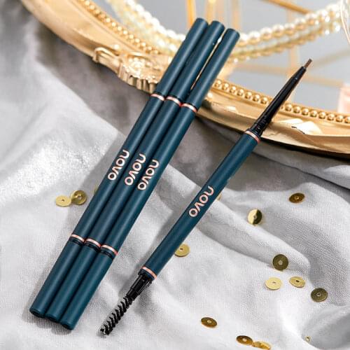 Small Triangle Eyebrow Pencil Brown Grey Waterproof Natural Long Lasting Paint Tattoo Eyebrow Silky Touch Easy to Draw Makeup