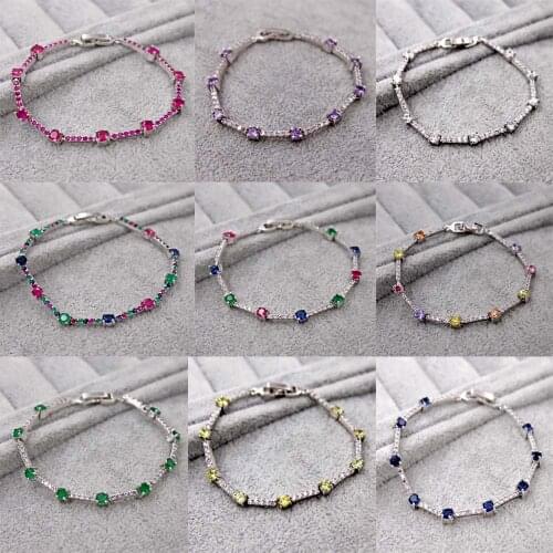 Trendy Jewelry accessories fashion accessories bracelets for womens red green black zircon stone wedding accessories gift