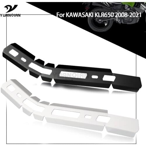 Motorcycle Exhaust Heat Shield Muffler Pipe Heat Shield Guards Cover Heel Guard Protection For KAWASAKI KLR 650 KLR650 2008-2021