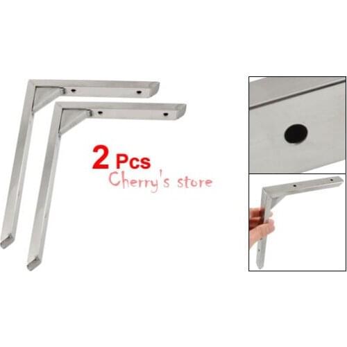 Best Promotion Wholesale Price 7.8" x 6" Stainless Steel 90 Degree Wall Mounting Bracket 2 Pcs