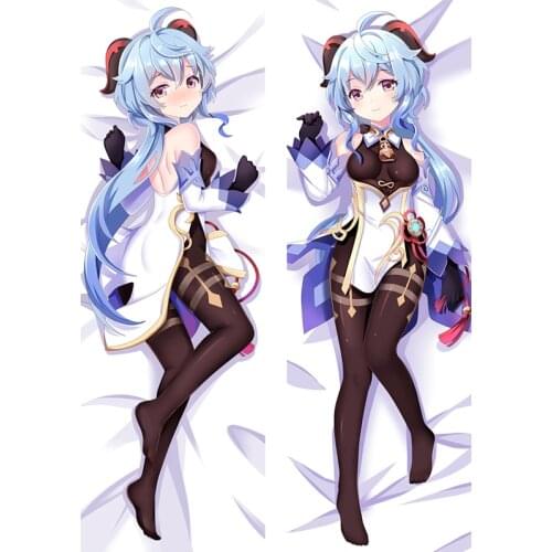 Genshin Impact Ganyu Dakimakura Cover Double-sided Anime Body Pillowcase Otaku Hugging Fullbody Bedding Pillow Cover
