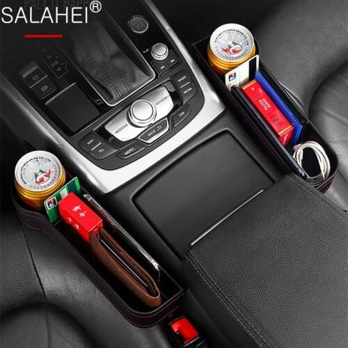 Car Seat Organizer Crevice Storage Box Car Organizer Gap Slit Filler Holder For Wallet Phone Slit Pocket Auto Car Accessories