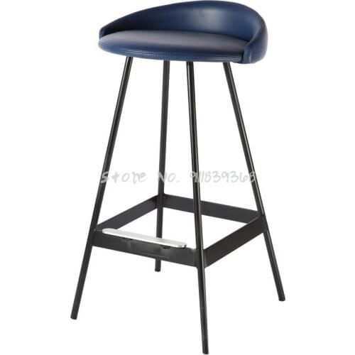 Island Table Dining Chair Family High Stool Bar Chair Soft Foreskin Chair Bar Chair Modern Simple Light Luxury Dining Bar