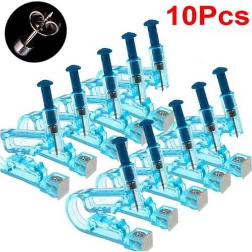 3/5/10pcs Disposable Painless Ear Piercing Healthy Sterile Puncture Tool Without Inflammation for Earrings Ear Nose Piercing Gun