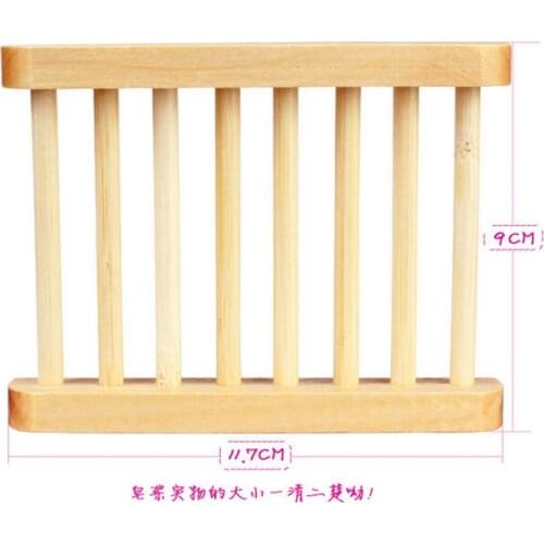 Portable Soap Dishes Natural Wood Soap Tray Holder Dish Storage Bath Shower Plate Home Bathroom Wash Soap Holder Organizer