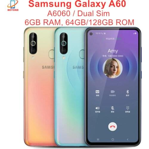 Samsung Galaxy A60 A6060 Dual Sim 6GB RAM 64/128GB ROM Octa Core 6.3" Mobile Phone 4 Camera Snapdragon 675 NFC