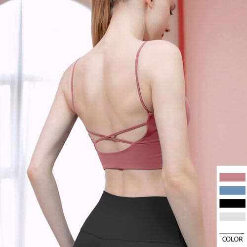 Sports Top Vest Beauty Back Sports Bra Top Shock-Proof Gathering High-Intensity Sport Bra Yoga Underwear Fitness Bra