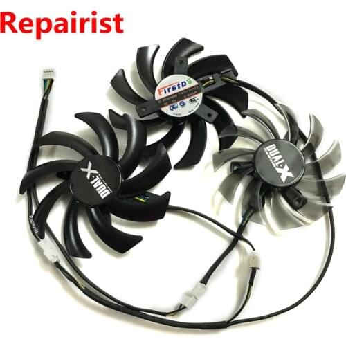 3Pcs/set R9-290X R9-280X GPU VGA Cooler Graphics Card Fan For Sapphire R9 270X/280X/290/290X VAPOR-X OC TOXIC Video Card Cooling