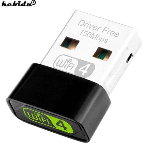 Kebidu Mini USB WiFi Adapter 150Mbps Wi-Fi Adapter For PC USB Ethernet WiFi Dongle 2.4G Network Card Antenna Wi Fi Receiver