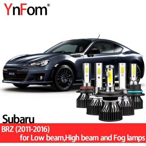 YNFOM LED headlights kit for Subaru BRZ Toyota 86 2012-2016 low light,high light,fog lamp,car accessories,car headlight bulbs