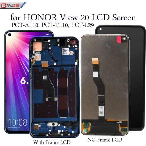 LCD Screen For Honor View 20 View20 PCT-L29, AL10,TL10 LCD Display Touch Screen Replacement Tested Phone LCD Digitizer Assembly