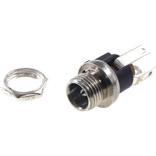 10 pcs With Screw Female DC power socket Center Pin Size 2.0mm for 2.1mm Power Jack charge