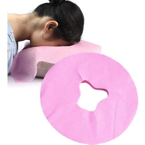 100Pcs Disposable Massage Table Sheets Headrest Pads Face Pillow Cover Cushion Cover Massage Face Cradle Table Head Rest Covers