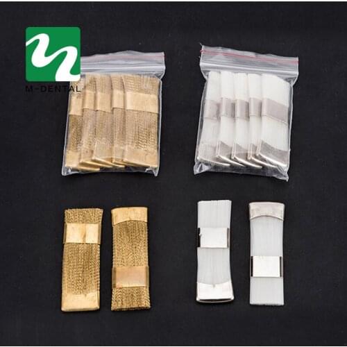 2 Pieces Dental Material Copper Flat Brush For Clean Dental Burs And Dental Product 2 Color For Choose