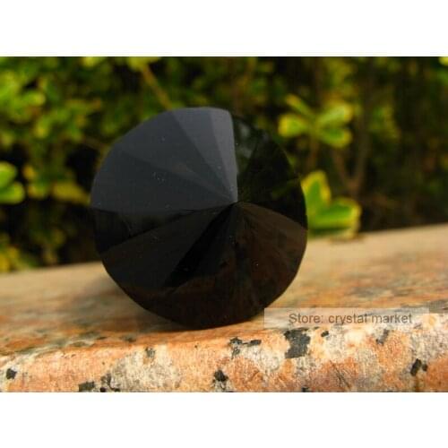 270g 24 SIDED NATURAL OBSIDIAN ROCK QUARTZ CRYSTAL HEALING POINT SUPER