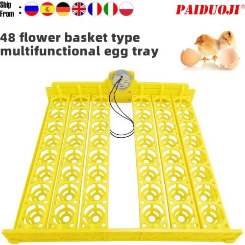 48 Eggs Tray Automatically Turn The Eggs Incubation Accessories Automatic Incubator Egg Tray for Duck Chicken Equipment
