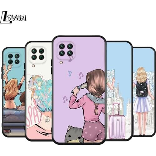 Black Cover My Girl Friends for Huawei Nova 7i 7 6 SE 5G 5T 5E 5Z 5i 5 Pro 4E 4 3i 3e 3 2 2i Lite 2 2017 Phone Case