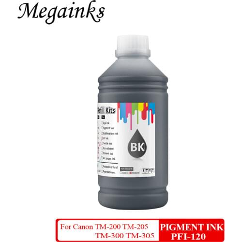 1000ML each bottle PFI120 PFI 120 pigment ink for Canon TM200 TM205 TM300 TM305 200 205 300 305 printer inks