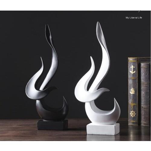 FLAME SCULPTURE DECORATION HOME LIVINGROOM DESK FIGURINES ACCESSORIES CAFE OFFICE CRAFTS FURNISHING DECOR CREATIVE RESIN MODERN