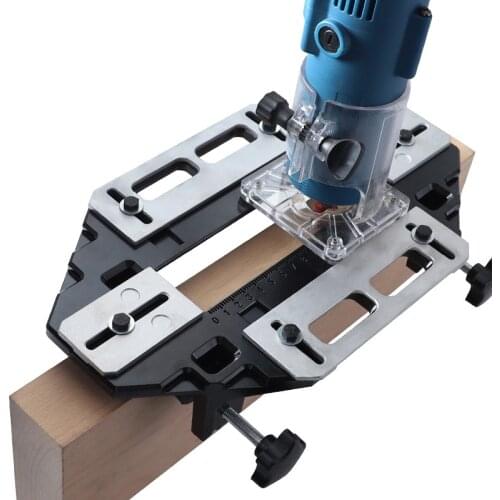 Woodworking Slotting Locator Wooden Door Hinge Hole Opener Hinge Positioning Lock Guide Aluminum Installation Tools