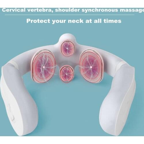 Electric Neck Massager Infrared Heating Pain Relief Smart Neck massage Health Care Relaxation Intelligent cervical massager