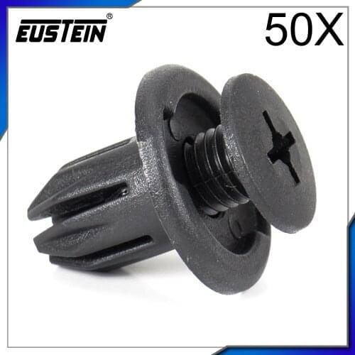 50x Nylon Fastener Cowl Top Push-Type Retaining Clip for Honda Civic Odyssey Accord Civic del Sol Acura RL 91503-SP0-003 C29