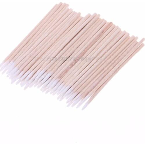 100pcs/pack Cotton Swabs Cleaning Tools For iPhone Samsung Huawei Charging Port Headphone Hole Cleaner Repair My02 19 Dropship
