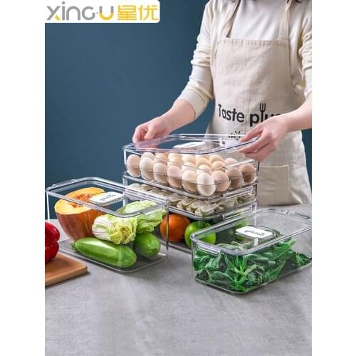 Refrigerator Dedicated Preservation Storage Box Kitchen Finishing Frozen Drawer Food Vegetable Egg Storage Box