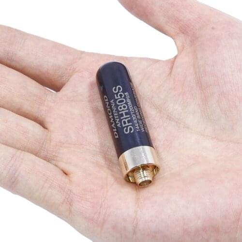 Diamond SRH805S Mini Short Walki Talkie VHF UHF Antenna SMA-Female /SMA-Male/BNC SRH-805S for Baofeng Wouxun Yaesu Ham Radio