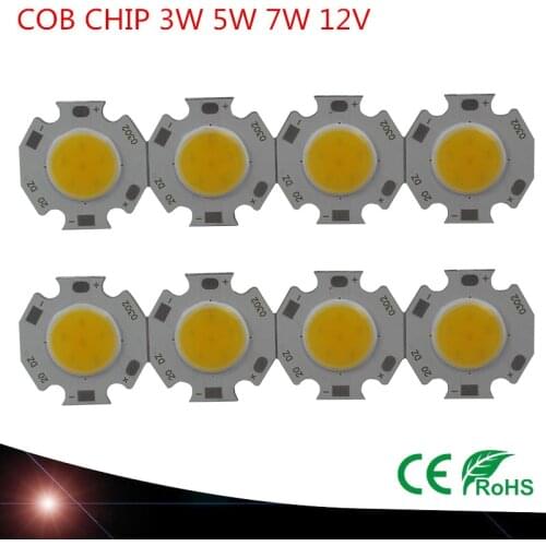 10X3W 5W 7W Round COB LED Light Source Chip On Board Lamp Warm Natural Cold white Integrated Circular COB