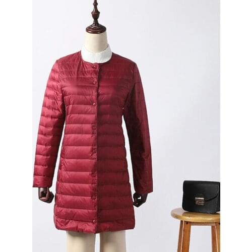 SEDUTMO Winter Plus Size 4XL Duck Down Jackets Women Long Ultra Light Coat Casual Puffer Jacket Autumn Slim Parkas ED1186