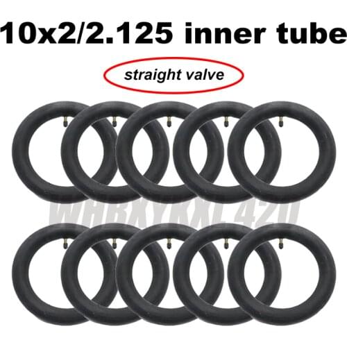10x 2 / 2.125 10 inch Electric Scooter Butyl Rubber Inner Tube E-Scooter Pneumatic Inner Wheel Tire for xiaomi M365 PRO