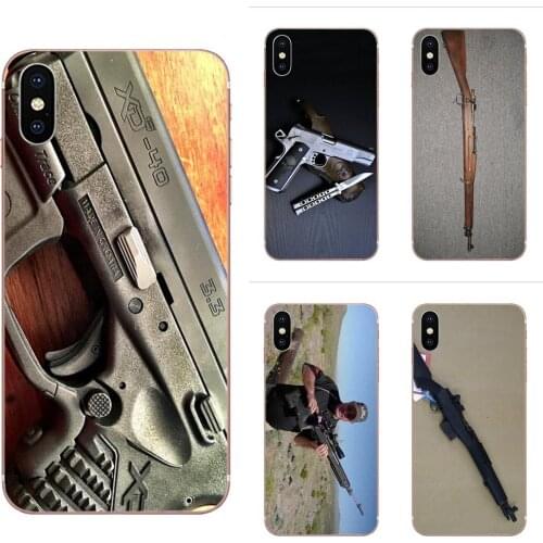 Soft TPU Phone Skin For Huawei Honor 10 10i 20 20i 8S lite Y9 Prime Y7 2019 Y5 2018 p40 lite pro Springfield Army Usa Gun